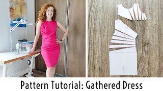 Pattern Tutorial Gathered Dress ruched dress [upl. by Nico]