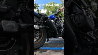 Rebel 500 Start Up Vance amp Hines Exhaust motorcycle honda shorts [upl. by Iam149]