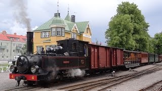 Östra Södermanlands Järnväg museum railroad  Stockholm Sweden 2012 [upl. by Lanti]