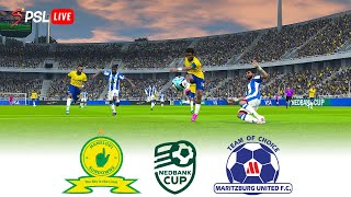 🔴MAMELODI SUNDOWNS vs MARITZBURG UNITED ⚽ NEDBANK CUP 2324 Round 16 ⚽ FOOTBALL GAMEPLAY PES 2021 [upl. by Erika]