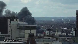 Massive Fire in Central Birmingham [upl. by Yrrad470]