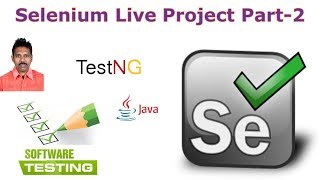 Selenium Tutorial For Beginners 38Selenium Live Project Part2G C Reddy [upl. by Regnig]