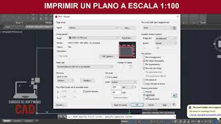 como imprimir un plano en autocad a escala 1 100 [upl. by Atrim182]