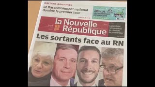 VIDÉO Les résultats du premier tour des législatives dans lIndre [upl. by Ahsatam]