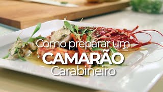 Camarão carabineiro com sumo cítrico e picante [upl. by Renfred952]