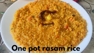 Rasam Rice recipe ll One pot Rasam rice ll healthy and delicious one pot rasam rice [upl. by Puritan]