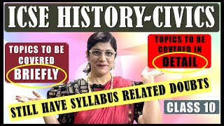 HCG  HISTORY amp CIVICS IMPORTANT TOPICS  ICSE BOARD CLASS 10  CHAPTER WISE TOPIC WISE ANALYSIS [upl. by Nettle]