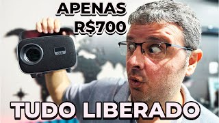 Comprei no Paraguai Projetor Android com preço de TV BOX e tudo liberado [upl. by Llenrad179]