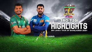 Bangladesh vs Sri Lanka Highlights  3rd T20i  Sri Lanka tour of Bangladesh 2024 [upl. by Mccowyn]