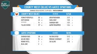 Melbourne Cricket Association  MCA West T20 Div A  Round 1  County West Blue v AATCC SPARTANS [upl. by Gathers]