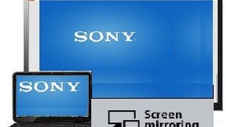 How to Mirror  Screen cast your laptop to Sony Bravia TV via Wi Fi [upl. by Clevey940]