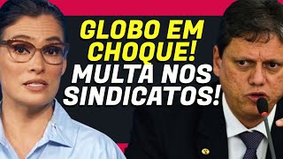 Tarcísio da um show de argumentações lógicas e faz a Globo e esquerda perder o rumo com greves hoje [upl. by Enoval]