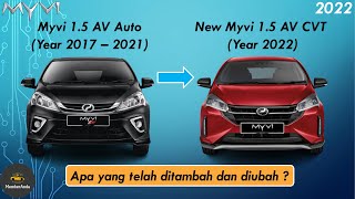 【New Myvi 2022】2022 Perodua Myvi Facelift  Perodua Myvi 15 AV CVT 2022  Apa yang ditambah diubah [upl. by Bunting]