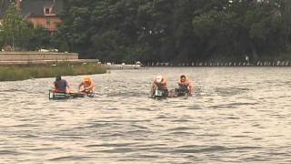 2005 AuSable River Canoe Marathon Finish  The Closest Finish in History [upl. by Cyndie908]