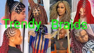 80  New amp Latest Braiding Hairstyles For Black Women 2024  Trendy Braids Hair Styles [upl. by Ecirehs]