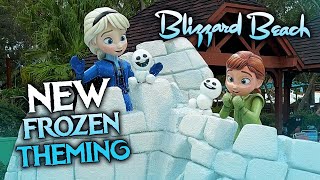 New quotFrozenquot Theming at Tikes Peak  Disneys Blizzard Beach Water Park [upl. by Enna]