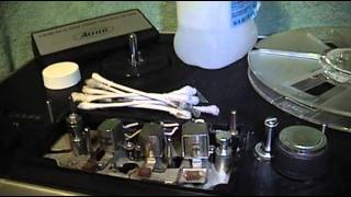 Cleaning and Demagnetizing the Reel to Reel Deck [upl. by Nawoj782]