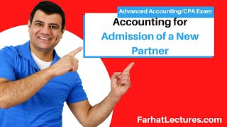 Accounting for Admission of a New Partner Pt 3 of 5  Advanced Accounting  CPA Exam FAR [upl. by Bonney856]