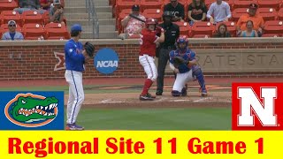 Nebraska vs Florida Baseball Highlights 2024 NCAA Regional Site 11 Game 1 [upl. by Naibaf]