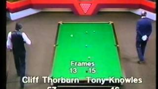 Tony Knowles 1983 Embassy World Championship SemiFinal [upl. by Reagen]