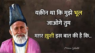 Mirza ghalib shayari  Best shayari in hindi  Ghalib ki shayari in hindi  ghalib best shayari [upl. by Abelard]