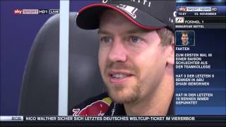 Abu Dhabi 2014 Sebastian Vettel Interview 1 [upl. by Swetiana253]