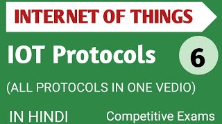 Lec  16 IOT Protocols in Hindi [upl. by Ayahs598]