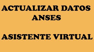 Como actualizar los datos en Mi Anses Como cambiar datos de anses Bono de 1000 pesos IFE [upl. by Ariadne824]