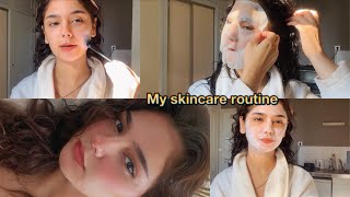 روتيني للعناية بالبشرة  My skincare routine [upl. by Eirbua]