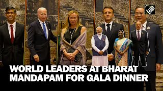 World leaders arrive at Bharat Mandapam for G20 Gala Dinner hosted by President Droupadi Murmu [upl. by Anairb]