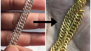 Gold Electro Plating Process for any type of Jewellery Finishing and Polishing [upl. by Coke234]