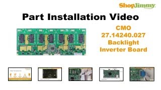 CMO 2714240027 Backlight Inverter Boards Replacement Guide for LCD TV Repair [upl. by Drusi]