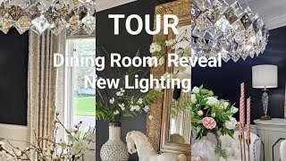 Dining Room Reveal  New Lighting  Decorating Tips amp Ideas [upl. by Eart233]