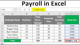 Easy Payroll System In Excel [upl. by Ronoh]