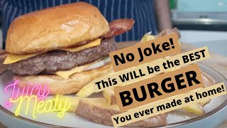 Burger  The Juiciest Delicious Burger Recipe [upl. by Nywnorb]