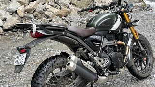 Triumph Scrambler 400x 5050 Tyre Upgrade  Reise Moto TrailR Tyre Review [upl. by Kcirdef]