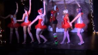 Bottoms Up Quad City Burlesque The Candy Cane Kickline [upl. by Okramed333]