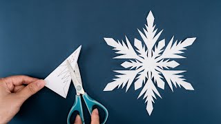 Paper Snowflake 58  How to make Snowflakes out of paper  Christmas Ornaments [upl. by Holleran660]