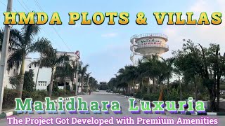 HMDA PLOTS AND VILLAS FOR SALE IN MAHIDHARA LUXIRIA PROJECT AT POCHARAM  PATANCHERU  HYDERABAD [upl. by Maddi]