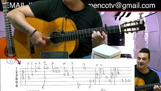 FALSETA fandango de huelva tutorial con tablatura universo flamenco tv guitarra flamenca [upl. by Sanalda445]