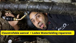 Hoe moet je een loden waterleiding repareren in een kruipruimteplumbingproblems [upl. by Mannes]