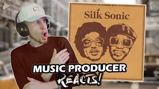 Music Producer Reacts to Silk Sonic ALBUM An Evening with Silk Sonic  Bruno Mars amp Anderson Paak [upl. by Laved847]