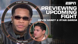 Devin Haney amp Ryan Garcia GET HEATED previewing upcoming fight 👀  First Take [upl. by Einaeg]