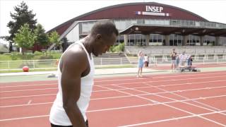 Usain Bolts Training Session [upl. by Tebor818]