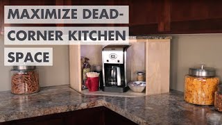 Make The Most of DeadCorner Kitchen Space With a Storage Lift [upl. by Atteoj]