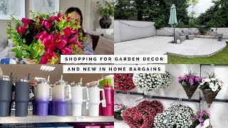 BUYING NEW ITEMS TO DECORATE OUR GARDEN  NEW IN DUNELM amp HOME BARGAINS SUMMER 2024 AND A HAUL [upl. by Minne516]