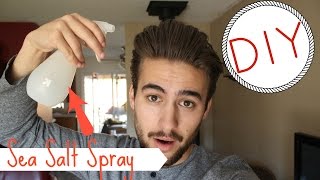 DIY Sea Salt Spray  Voluminous amp Beachy Hair  Mens Hair Care [upl. by Aliek]