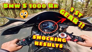 BMW S1000 RR 1st GEAR TOP SPEED challenge 😳  SHOCKING results 🤯 [upl. by Guy510]