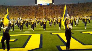 Michigan Marching Band Intro for Notre Dame [upl. by Anilok]