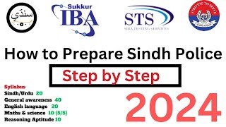 How to prepare Sindh Police constable 2024  IBA STS Pattern  Syllabus 2024  SPU  constable MCQs [upl. by Ahsaeyt]